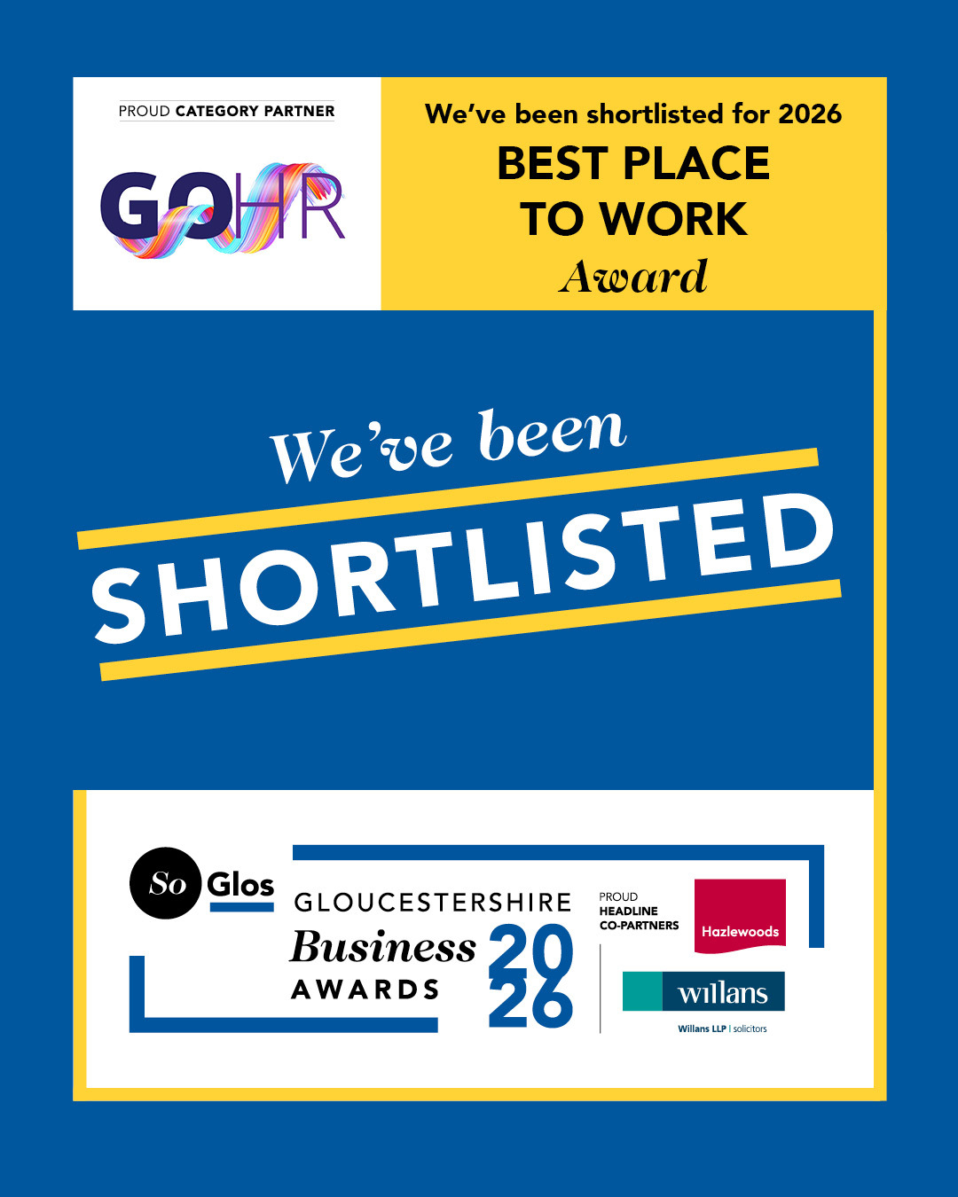 Soglos gloucestershire business awards 2026 best place to work shortlisted
