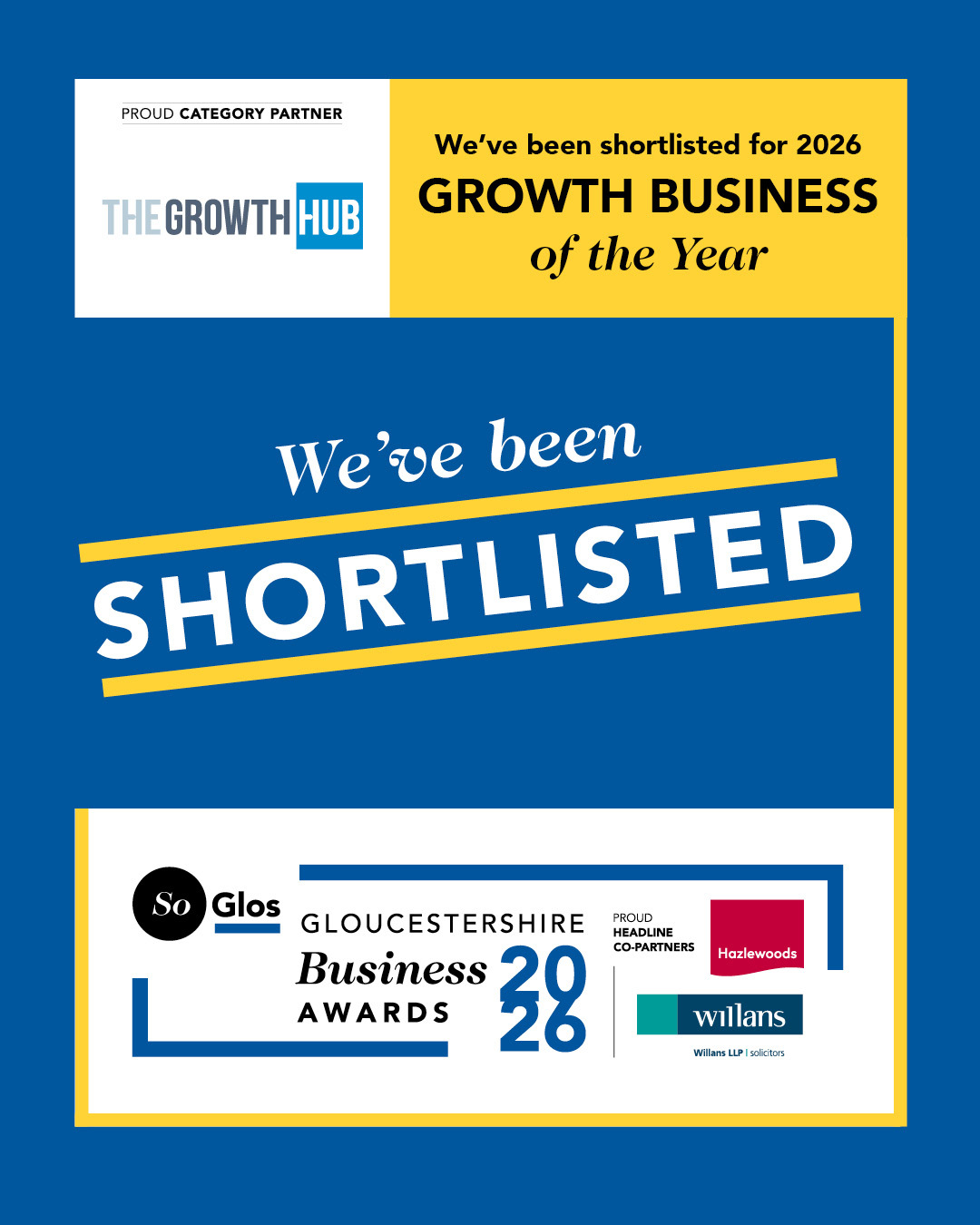 Soglos gloucestershire business awards 2026 growth business of the year shortlisted